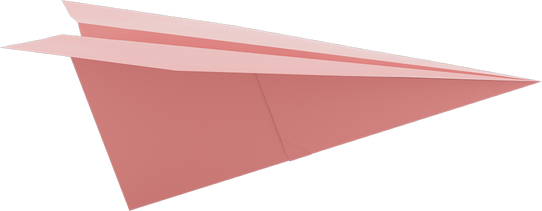 3D Paper Airplane Illustration 